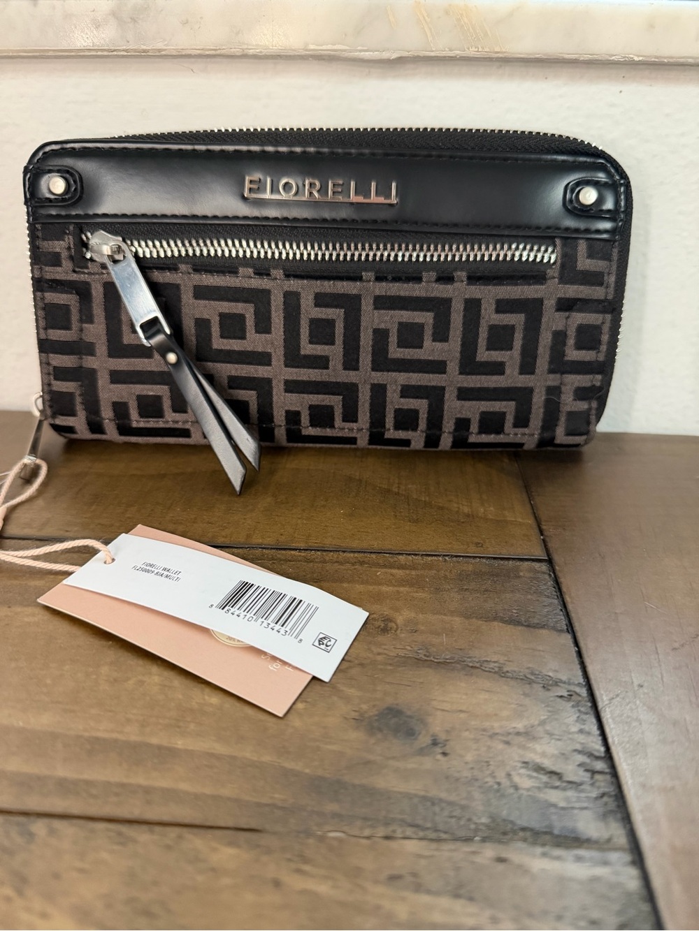 Fiorelli black faux leather Wallet card holder wines wallet change purse new